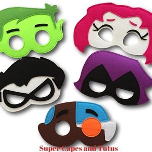 2 Teen Titians Go Inspired Mask